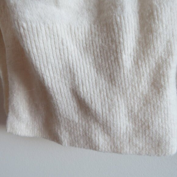 MADEWELL Cozy Walker Open Front Cardigan in Antique Cream Wool Alpaca - Size XS - Picture 7 of 15